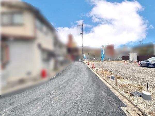 ���s�{���s�s�E���搼���ɖk�����̓y�n�̑O�ʓ��H�܂ތ��n�ʐ^