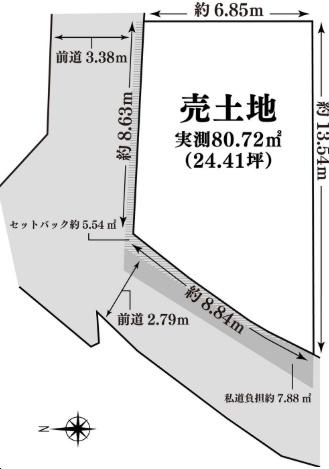 ���s�{���s�s�E����R�m���r�ؒ��̓y�n�̊Ԏ��}