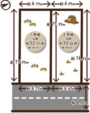 ���s�{���s�s�������}���V�ђ�1���ڂ̓y�n�̊Ԏ��}