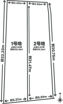 京都府京都市右京区西京極東衣手町の土地の間取り