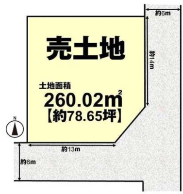 京都府京都市西京区大原野西境谷町1丁目の土地の間取り