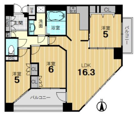 R5年12月室内リフォーム済のため即入居可能な住まいです。
LDKは洋室の扉を開放すれば更なる開放感を感じられます。