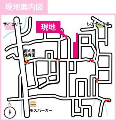 ���s�{���s�s������쓇���c���̐V�z��ˌ��Ă̌��n�ē��}